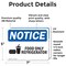 Signmission Food Only Refrigerator Sign With Symbol, 7 in W x Rectangle, Vinyl Decal OS-2PACK-NS-D-57-L-12824 - alternate 5